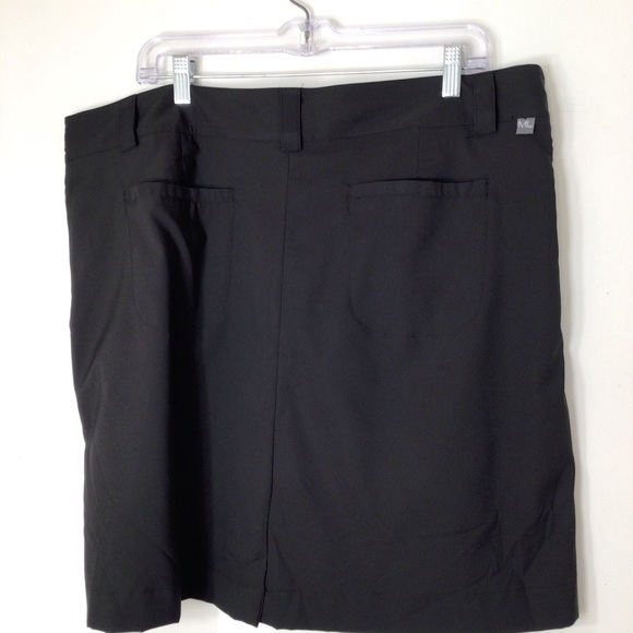 NWT Maggie Lane skort women 20 black new golf polyester spandex stretch - Picture 5 of 9